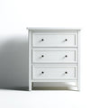 Komoda, 3 szuflady białe 80 x 40 x 90 cm prostokątna MDF