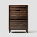 Komoda, Boxer 5 ciemnobrązowych szuflad 80 x 42 x 120 cm w dębie fornirowanym z drewna MDF