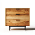 Komoda, 3 szuflady w naturalnym dębie litym z czarnymi nogami 100 x 45 x 110 cm