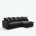 Sofa, 4-osobowa narożna sofa w kształcie poliestru 280 x 170 x 85 cm