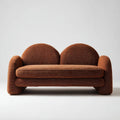 Sofa, 2 fotela z rdzą poliestrową o okrągłym kształcie 160 x 88 x 76 cm