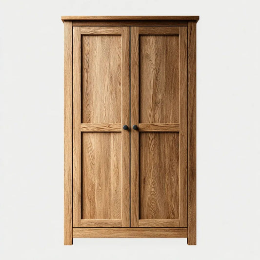 Szafa, Hardy szafa z 2 bramami Dindub Brązowy w panelach MDF Dinduct, 100 x 55 x 200 cm
