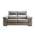Sofa, Szara 2 fotela ze skóry syntetycznej PU 170 x 90 x 98 cm